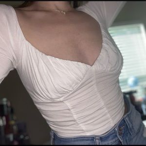 NWOT White Light Forever 21 Long Sleeve Top